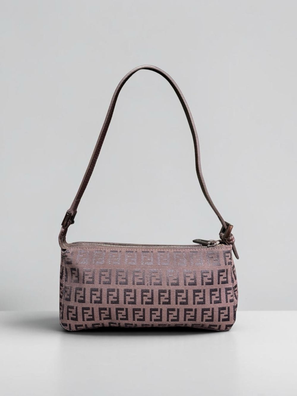Fendi Zuchinno FF Pochetter Shoulder Bag brown